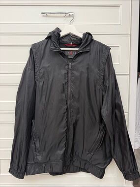 Jordan Men's Black Hooded Lightweight Jacket